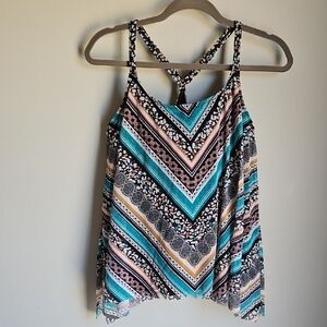 Multicolor Patterned Women's Top